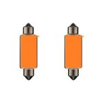 2x ampoule sv8. 5 21w 15x44 orange 12v voiture moto scooter r�paration changement �clairage