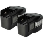 Vhbw - 2x batterie compatible avec milwaukee psm 14. 4 power plus outil lectrique (1500 mah, nimh, 14, ...