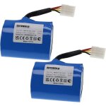2x batteries compatible avec neato signature 25, xv - 11, xv - 12, xv - 11 all floor aspirateur (4400mah, ...