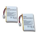 2x batterie compatible avec avaya / plantronics awh - 55, awh - 65 casque audio, couteurs sans fil (300mah, ...