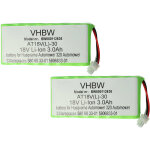 2x batterie remplacement pour husqvarna 5881464 - 01, 588146402, 588 14 64 - 02, 5881464 - 02, 588 14 ...