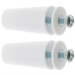 2x but�e d'arr�t de lame finale de volet roulant c�ne �22mm longueur 40mm en polypropyl�ne blanc ral ...