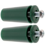 2x but�e d'arr�t de lame finale de volet roulant c�ne �22mm longueur 40mm en pvc avec rondelle et vis ...