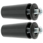 2x but�e d'arr�t de lame finale de volet roulant c�ne �22mm longueur 40mm en pvc avec rondelle et vis ...
