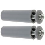 2x but�e d'arr�t de lame finale de volet roulant c�ne �22mm longueur 60mm en pvc avec rondelle et vis ...