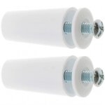 2x but�e d'arr�t de lame finale de volet roulant c�ne �22mm longueur 60mm en pvc avec rondelle et vis ...