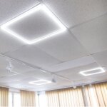 Jandei - 2x cadre lumineux led blanc froid 6000k 48w panneau faux plafond 60x60 2 unit�s panneau led