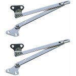 Cyclingcolors - 2x charni�re pliable pivotante en acier 200mm support pivotant � visser pivot compas ...