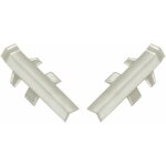 2x connecteur angle int�rieur rentrant jonction d'angle 135� pour profil d�coratif bande d'�tanch�it� ...