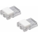 2x connecteur led 2 broches 8mm raccord bande fil �lectrique noir rouge cosse rapide lumi�re lampe cuisine ...