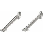 Cyclingcolors - 2x console de bar inclin�e 45� acier inoxydable chrom� diam�tre 30mm longueur 200mm inox ...