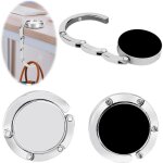 2x crochet de sac � main, accroche sac pliable en m�tal anti - d�rapant pour table ou bureau suspension ...