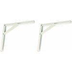 Cyclingcolors - 2x equerre pliante longueur d'�paule 300mm en acier support �tag�re table bar console ...