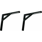 2x equerre pliante longueur d'�paule 300mm en acier support �tag�re table bar console escamotable pliable ...