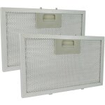 2x filtre anti - graisse remplacement pour klarstein 10034877 pour hotte de cuisine, aluminium, charbon ...