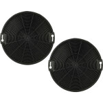 2x filtres � charbon actif compatible avec zanussi zhg514g, zhg713g, zhg714g, zhp615w, zhp615x, zhp637x ...