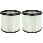 2x filtre pliss� compatible avec aquavac 8203 aspirateur - blanc - vhbw