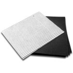 2x filtres compatible avec smeg 60cm hotte aspirante - 1x filtre � charbon actif, 1x filtre � graisses ...