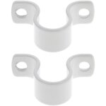 2x lacet espagnolette collier en aluminium blanc entraxe 30mm volet battant fen�tre but�e maintien