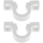 2x lacet espagnolette collier en plastique blanc entraxe 36mm volet battant fen�tre but�e maintien