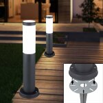2x lampadaires ext�rieurs pour prise de jardin, projecteurs en acier inoxydable pour chemin d'acc�s dans ...
