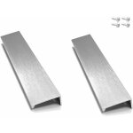 Cyclingcolors - 2x poign�e de meuble acier inoxydable inox 180mm entraxe 160mm argent design extra plate ...