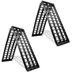 2x rampe de chargement constands v noir en aluminium, max. 680 kg pliable