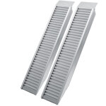 Wiltec lot de 2x rampe de chargement 1610 x 305 mm ? capacit� de charge max. 4050 kg ? profil � barres ...