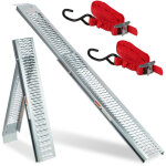 Relaxdays - 2x rampes de chargement voiture, pliable, monter des motos, acier, capacit maximale: 225 ...