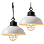 2x r�tro lustre suspension en fer m�tal �33cm art lampe industrielle vintage plafonnier pour caf� bureau ...