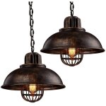 2x rtro lustre suspension en fer mtal 33cm art lampe industrielle vintage plafonnier pour caf bureau ...