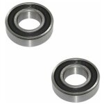 2x roulement � billes 6203 - 2rs 17x40x12mm �tanche roue moto scooter mobylette voiture remorque tracteur ...