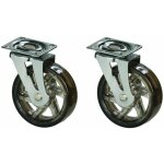 2x roulette pivotante sans frein 75mm 45 kg par roue avec base universelle design � baton transparent ...