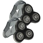 2x t�tes de rasoir de remplacement compatible avec philips arcitec (rq10xx), rq1250cc, rq1250, rq1251cc, ...