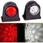 2x8 led feux de position lat�raux 12 / 24v lampe lat�rale de remorque double face avertissement lumi�re ...