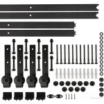 Sifree�3. 66m rail coulissant syst�me pour 2 portes coulissante