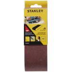 3 bandes abrasives. 65 x 410 mm. grain 80. sty - sta33071 - xj