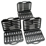 3 coffrets outils cls  douille 88 pices avec torx & six panx creux douilles polygonales cl allen
