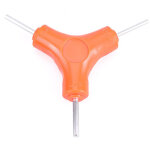 3 in 1 cl� allen (taille de cl� 2. 5 - 3 - 4 mm) orange y hexagonale int�rieure cl�s hexagonales