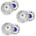 - lot de 3 lames de t�tes de rasoir �lectriques pour hommes pour philips hq8 pt720 pt725 pt815 pt860 ...