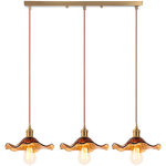 3 lumi�res plafonnier d'int�rieur vintage suspension luminaire en verre lustre r�tro suspension moderne ...