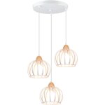 3 lumi�res suspension luminaire vintage int�rieur lustre moderne plafonnier rond en m�tal fer pour ferme ...