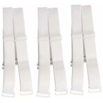 3 paires de bretelles de soutien - gorge blanches r�glables