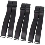 3 paires de bretelles de soutien - gorge noires r�glables