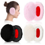 3 paires de cache - oreilles polaire sans bande - anti - vent, chauffants pour hiver, hommes et femmes ...