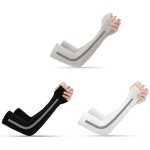 3 paires de manches de bras en soie glac�e pour hommes et femmes - protection solaire, compression rafra�chiss ...