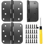 3 pcs charni�re porte pliables 10 cm noir mat avec 24 vis + tournevis charni�re piano pour portes fen�tres ...