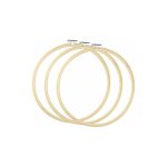 3 pices 25 cm broderie cerceau en bois bambou point de croix cadre rglable broderie anneau cerceau ...