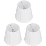 3 pi�ces abat - jour en tissu e14 clip sur couvercle de lampe en tissu pour lustre applique bureau d�cor ...