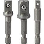 3 piece adaptateur �crou hexagonal bouchon adaptateur tournevis douille d'�crou de douille de prise d'adapteur ...